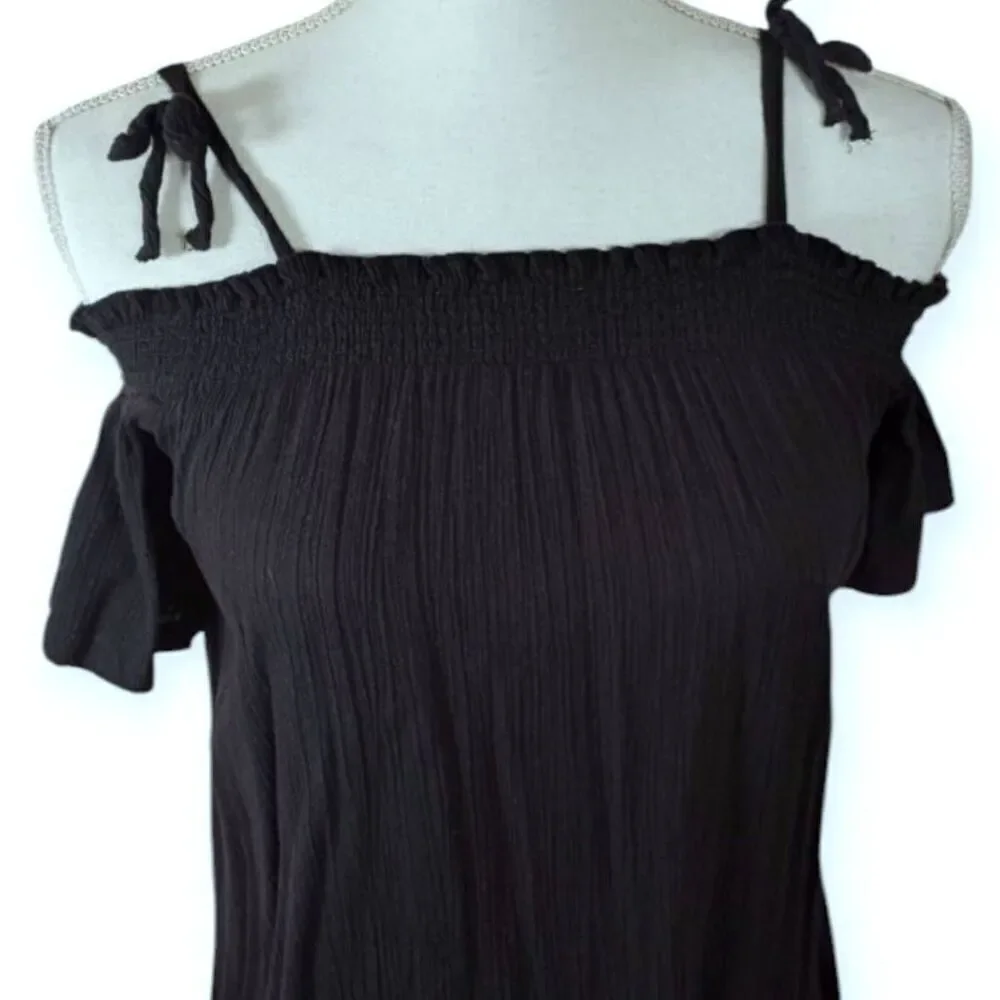 HARPER CANYON BLACK COLD SHOULDER DRESS SZ.YM 8-10 EUC.